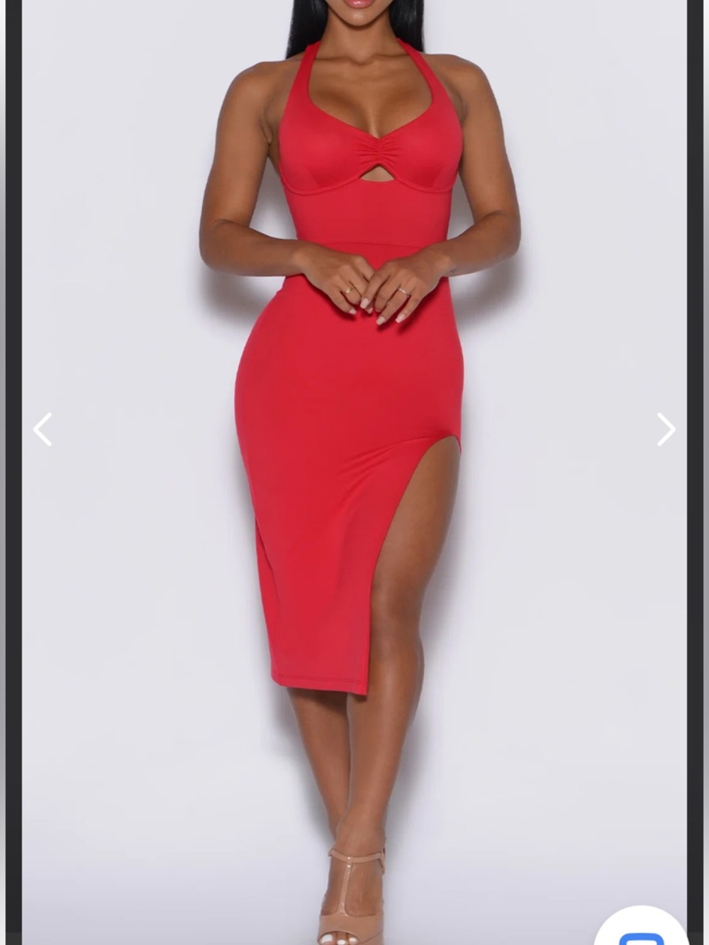 Bombshell Sportswear Bright Red  Midi Dress